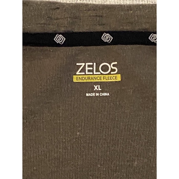 Zelos Endurance Fleece Men's XL 1/4 Zip Athletic Sweater Jacket Green W - Picture 2 of 16